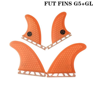 Future Quad Fin Blue Color Surf Fin G5+GL/G3+GL Surfboard Future Honeycomb Fins Surfing Quihas 4pcs per set