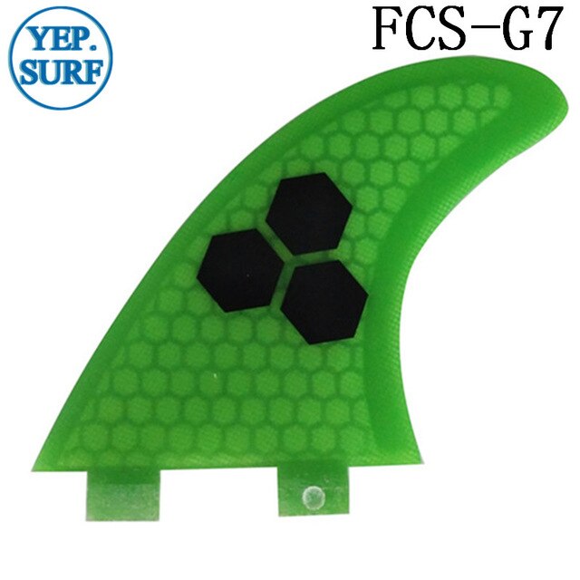 Surf Fins FCS G7 Fin Honeycomb Surfboard Fin Green color surfing fin Quilhas thruster surf accessories