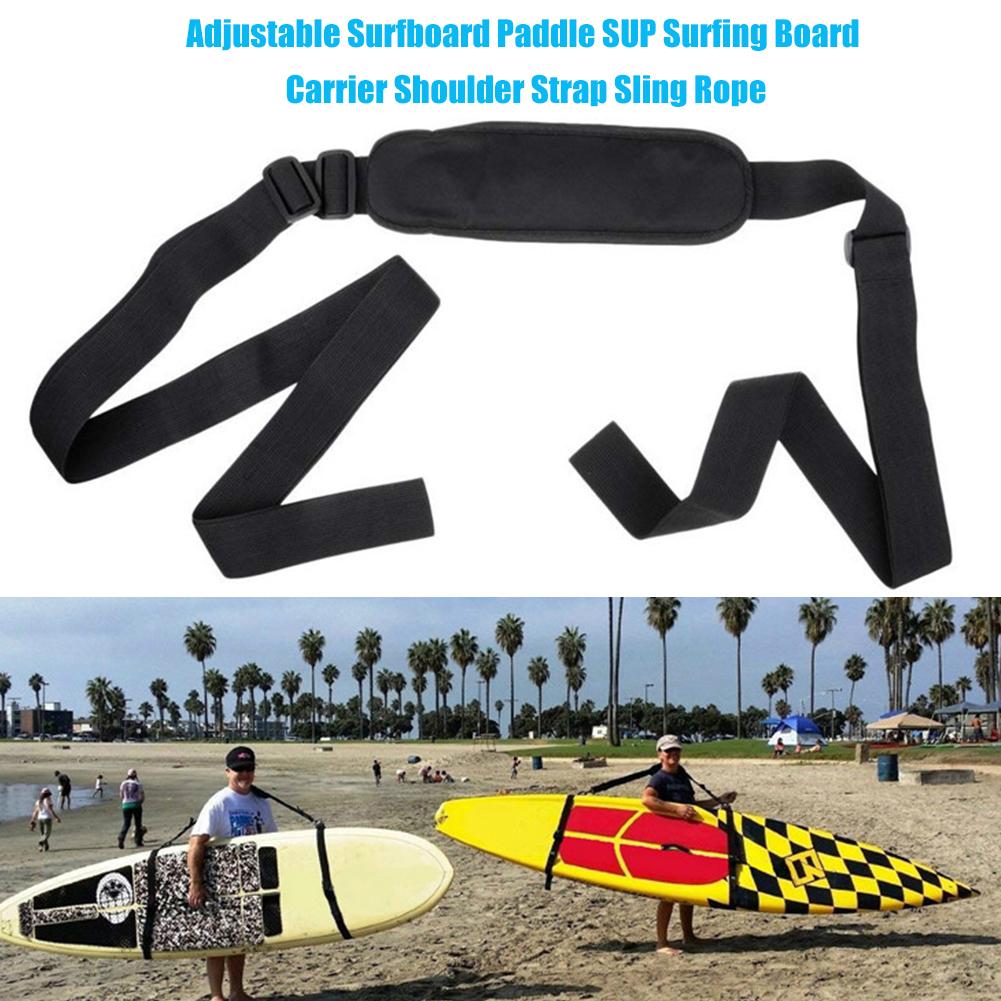 Adjustable Surfboard Paddle SUP Surfing Board Carrier Shoulder Strap Sling Rope