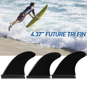 Future Tri Fin  4.37'' Surfing Tri Fin Set Surfboard Fins FCS Future Fin Thruster 3 Packs