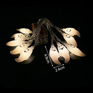 1.5m 10Led Halloween Pumpkin Ghost Skeletons Bat Spider Led Light String Festival Bar Home Party Decor Halloween Ornament