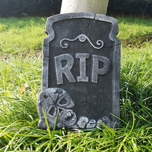 Garden decoration Skeleton Tomb tombstone With RIP letters