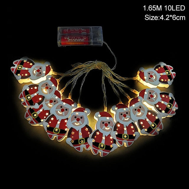 1.5m 10Led Halloween Pumpkin Ghost Skeletons Bat Spider Led Light String Festival Bar Home Party Decor Halloween Ornament