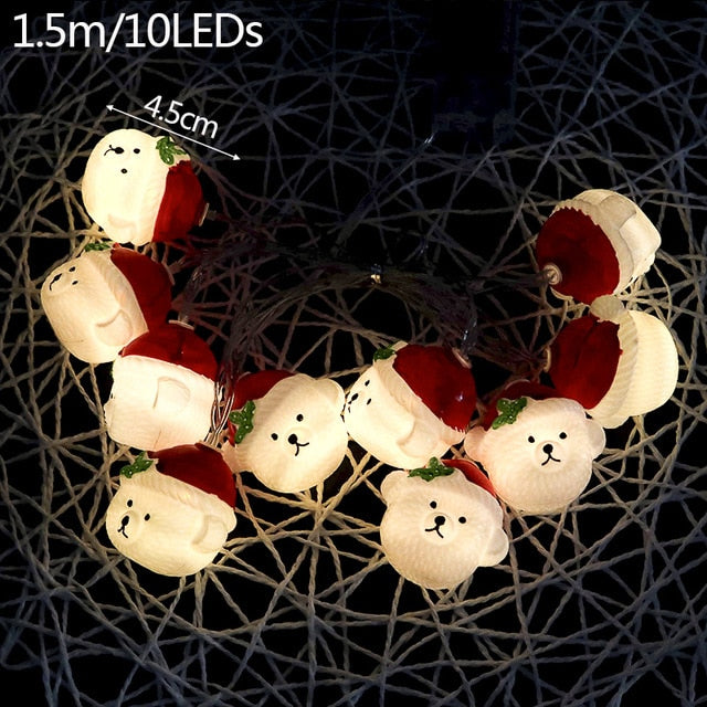 1.5m 10Led Halloween Pumpkin Ghost Skeletons Bat Spider Led Light String Festival Bar Home Party Decor Halloween Ornament