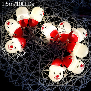 1.5m 10Led Halloween Pumpkin Ghost Skeletons Bat Spider Led Light String Festival Bar Home Party Decor Halloween Ornament