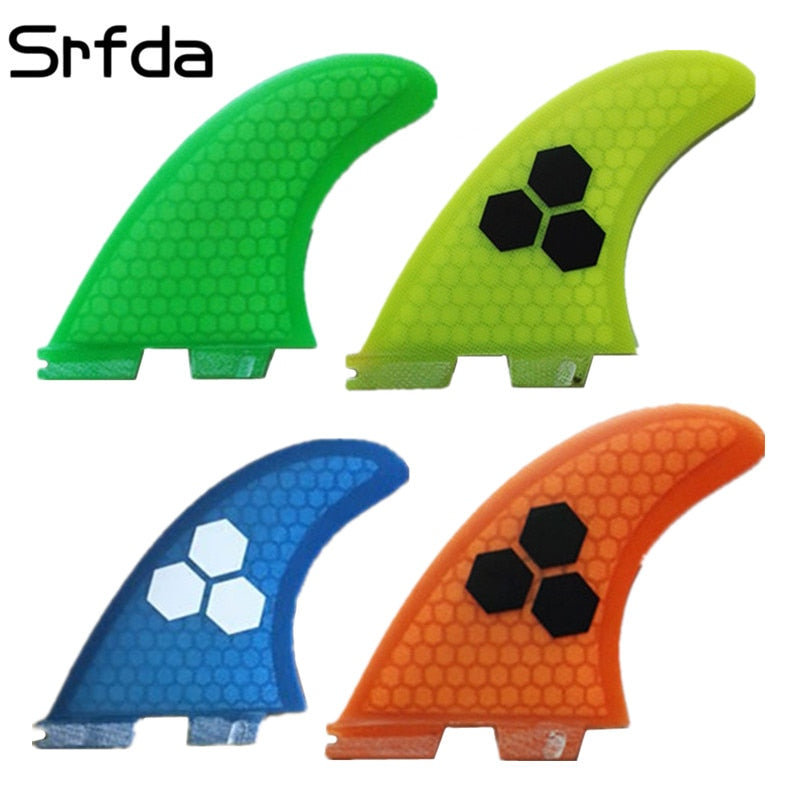 srfda High quality FCS II fins with fiberglass honey comb material for surfing size  M surfboard fins surf table fcs 2 fin