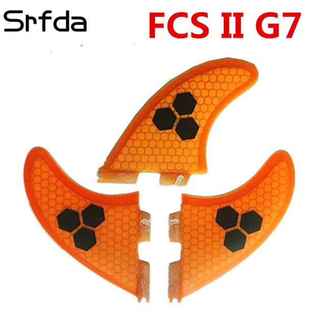 srfda High quality FCS II fins with fiberglass honey comb material for surfing size  M surfboard fins surf table fcs 2 fin