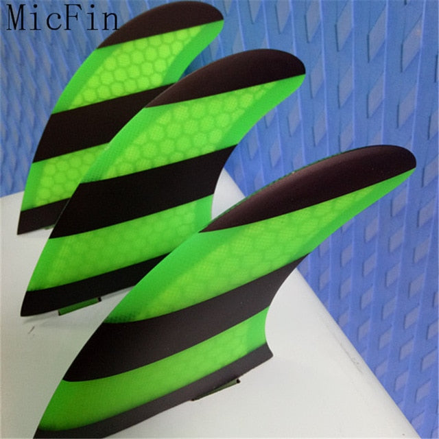 2018FCS G5 Fin Surf fiberglass Honeycomb carbon Fins Quilhas tri/set Medium size pranchas de surf fcs surfing fins